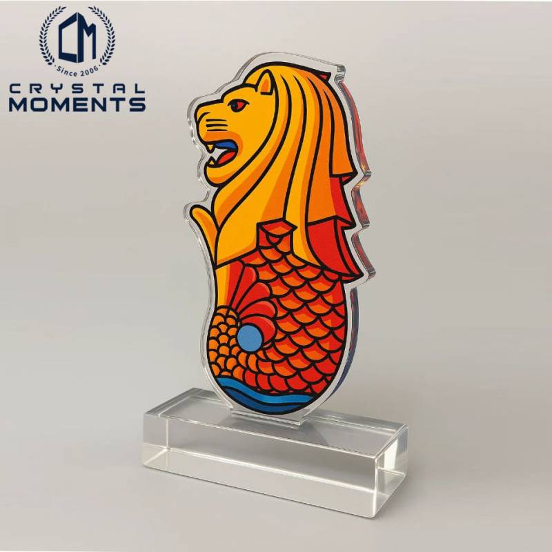 Crystal Merlion Souvenir (Cut-Out Design)